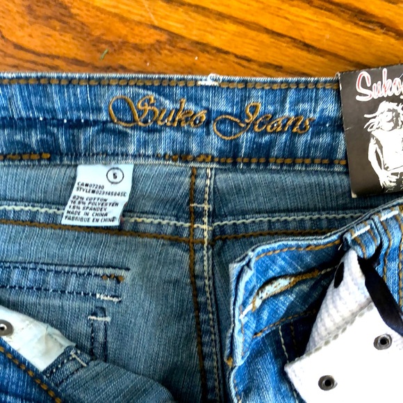 Suko Jeans, Skinny flare cropped leg with belt - Picture 4 of 10